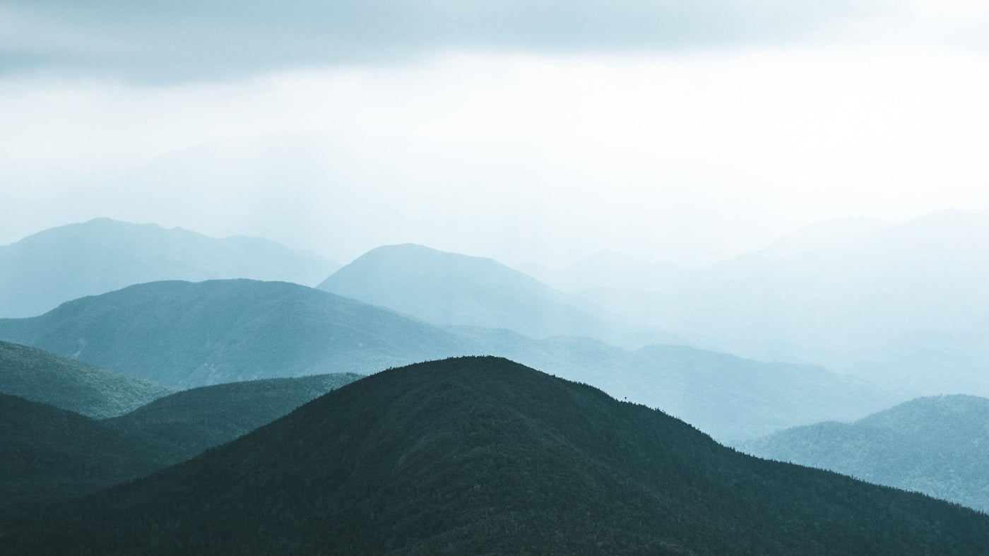 Mountain landscape with misty atmosphere